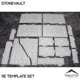Tabletop Terrain Accessory 11e Stonevault Template Set