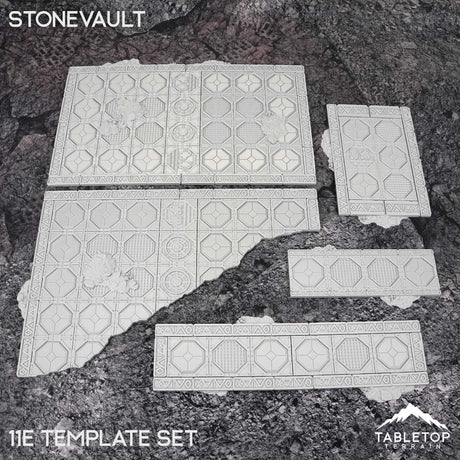 Tabletop Terrain Accessory 11e Stonevault Template Set
