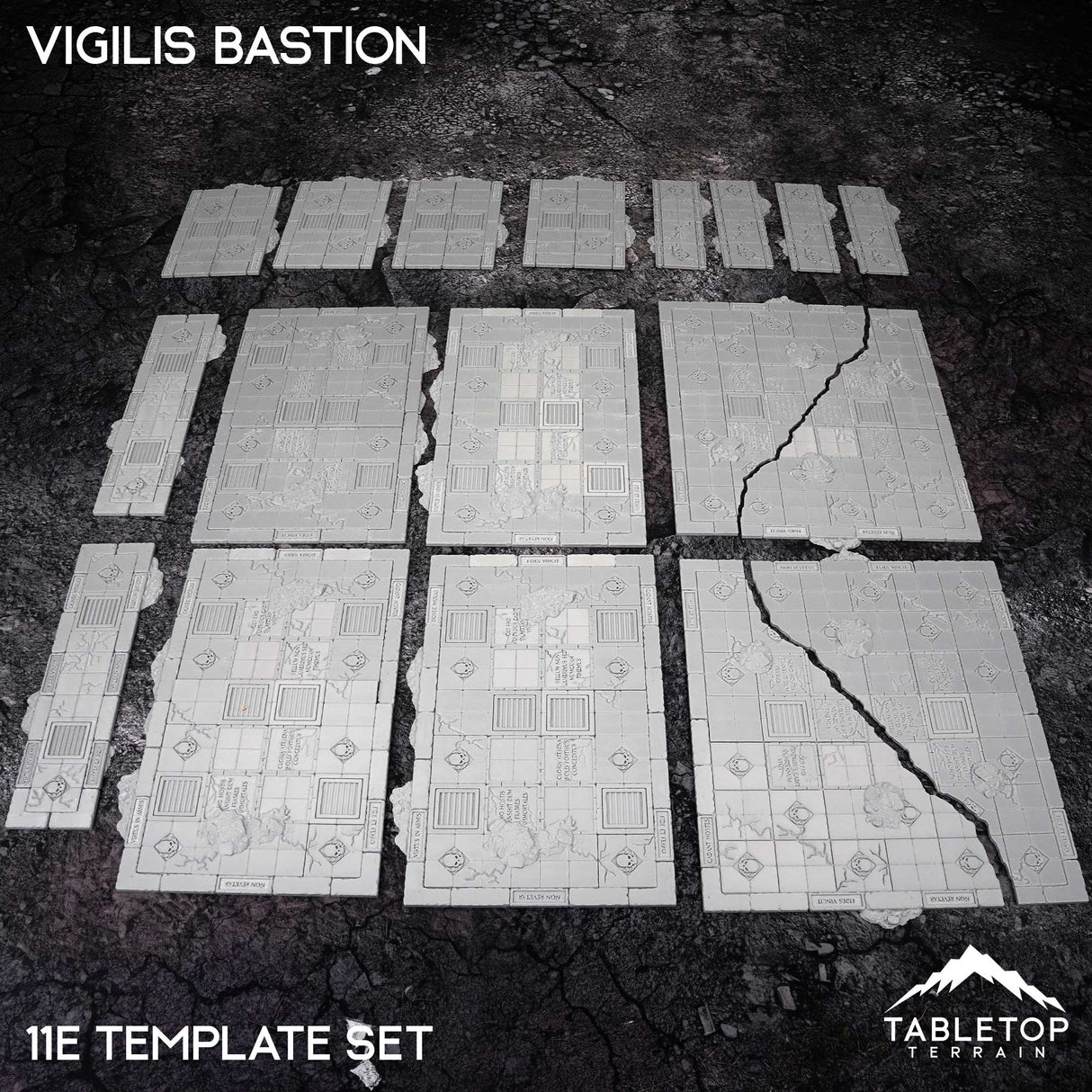 Tabletop Terrain Accessory 11e Vigilis Bastion Template Set