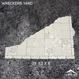 Tabletop Terrain Accessory 11e Wreckers Yard Template Set