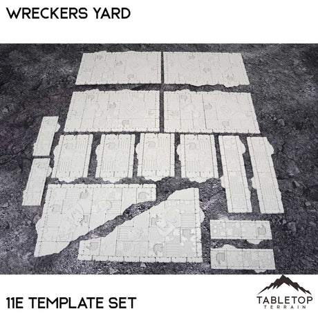 Tabletop Terrain Accessory 11e Wreckers Yard Template Set