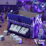 Tabletop Terrain Accessory 16mm Rapid Fire Dicebox - Gothic Mausoleum