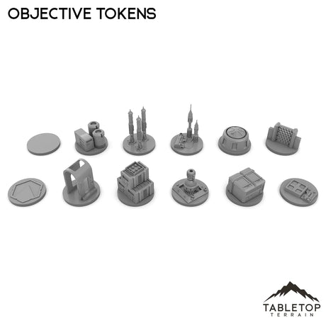 Tabletop Terrain Accessory 2-Inch Objective Tokens Compatible with Star Wars Legion