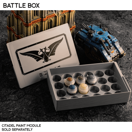 Tabletop Terrain Accessory Citadel Paint Module Addon Battle Box - 40k Compatible Component Organizer