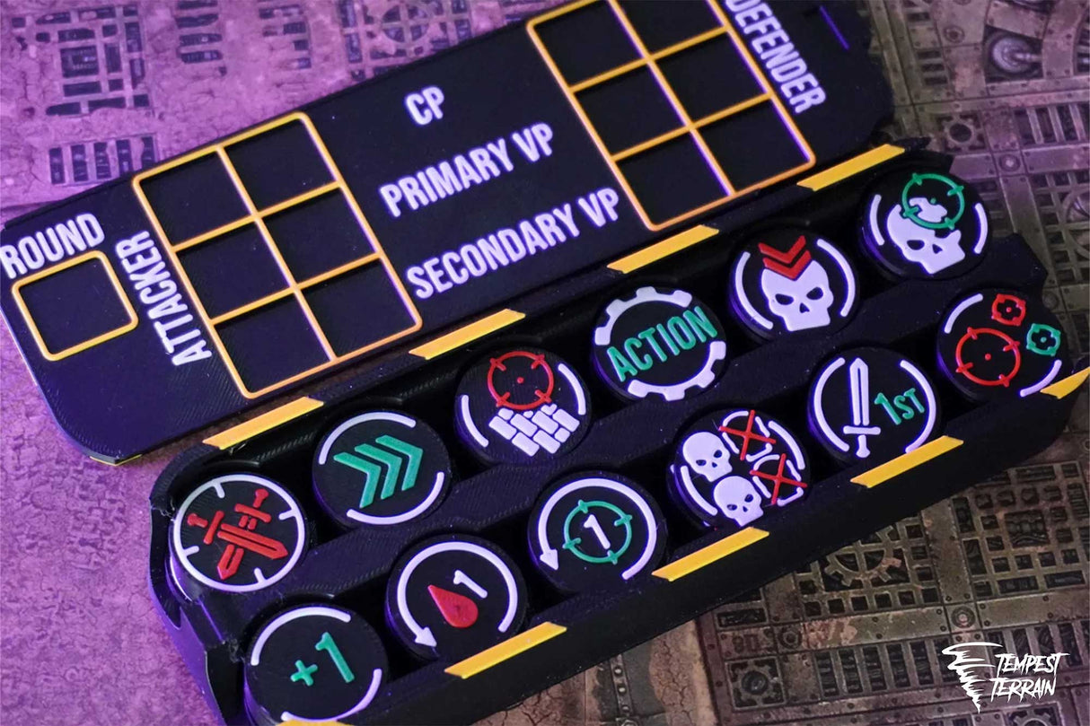 Tabletop Terrain Accessory Command Token Set - For 11th Edition
