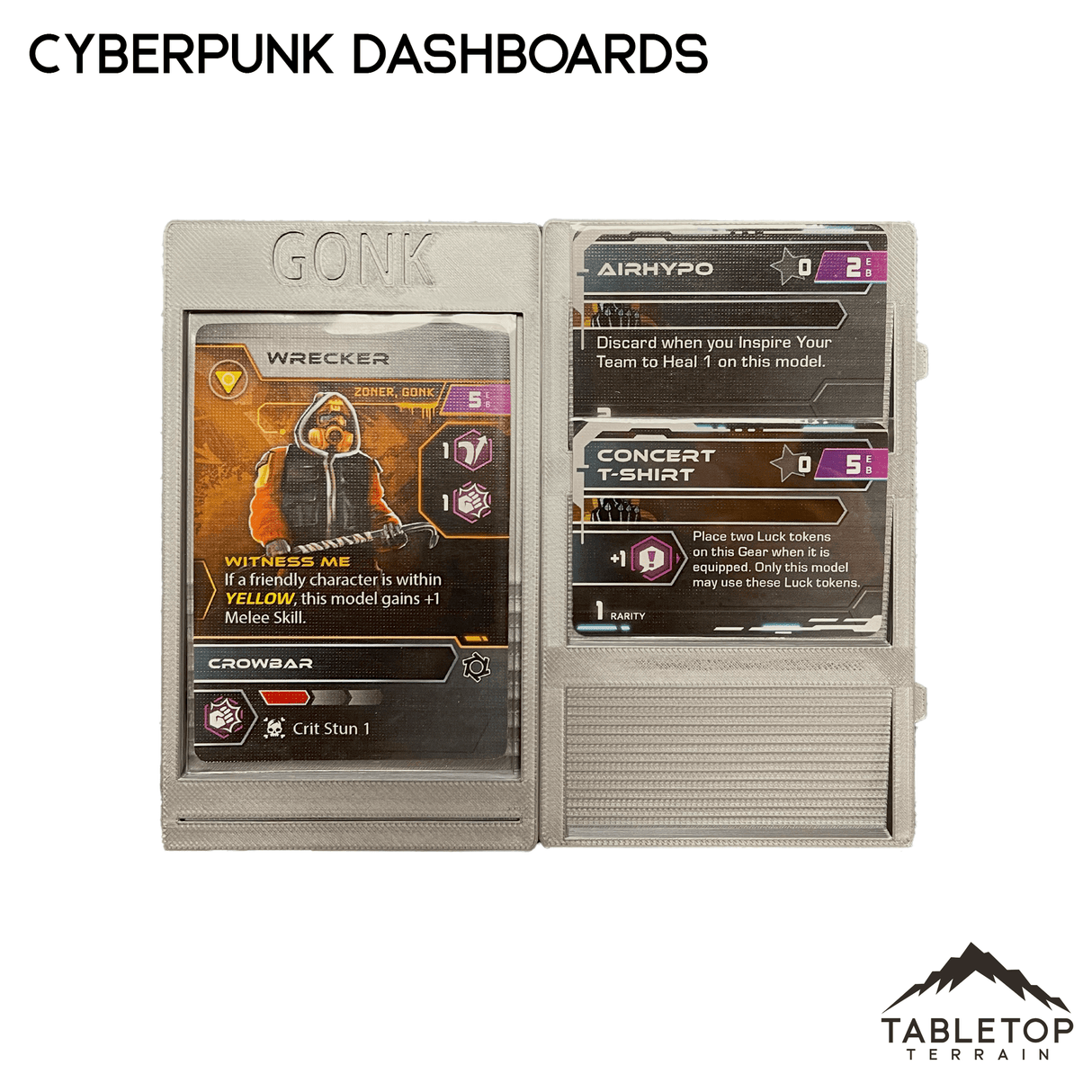 Tabletop Terrain Accessory Cyberpunk Card and Token Dashboard