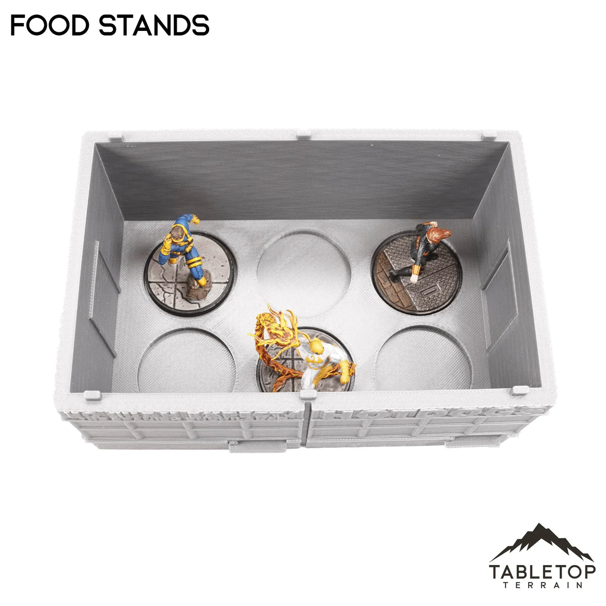 Tabletop Terrain Accessory Food Stands Miniature Travel Case