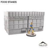 Tabletop Terrain Accessory Food Stands Miniature Travel Case