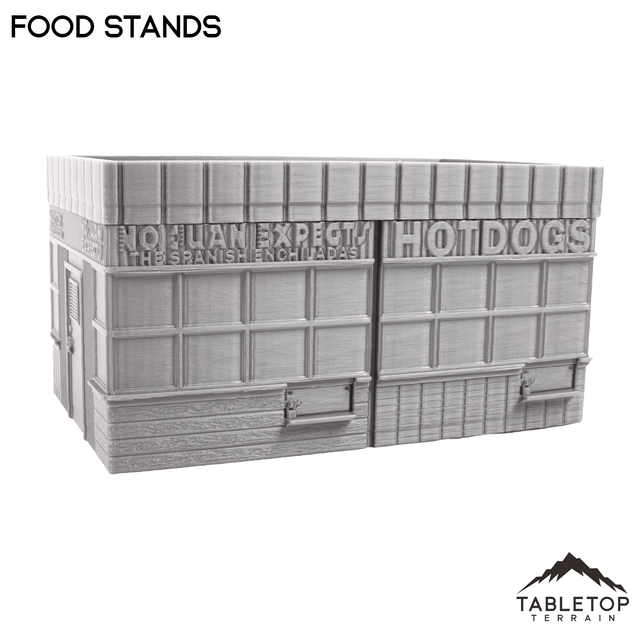 Tabletop Terrain Accessory Food Stands Miniature Travel Case