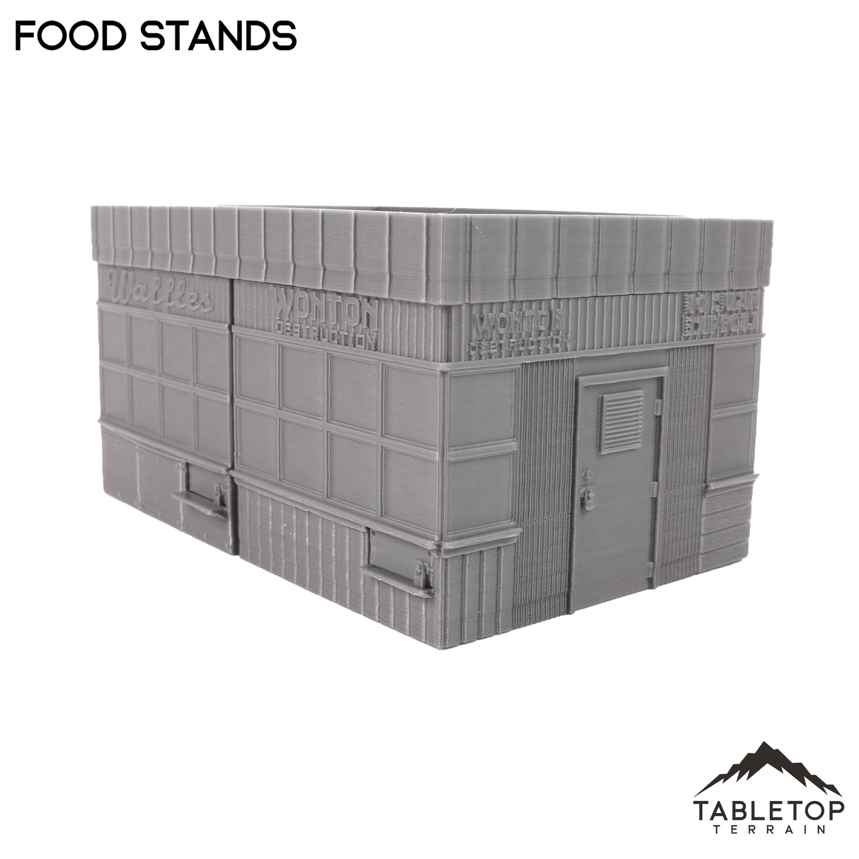 Tabletop Terrain Accessory Food Stands Miniature Travel Case