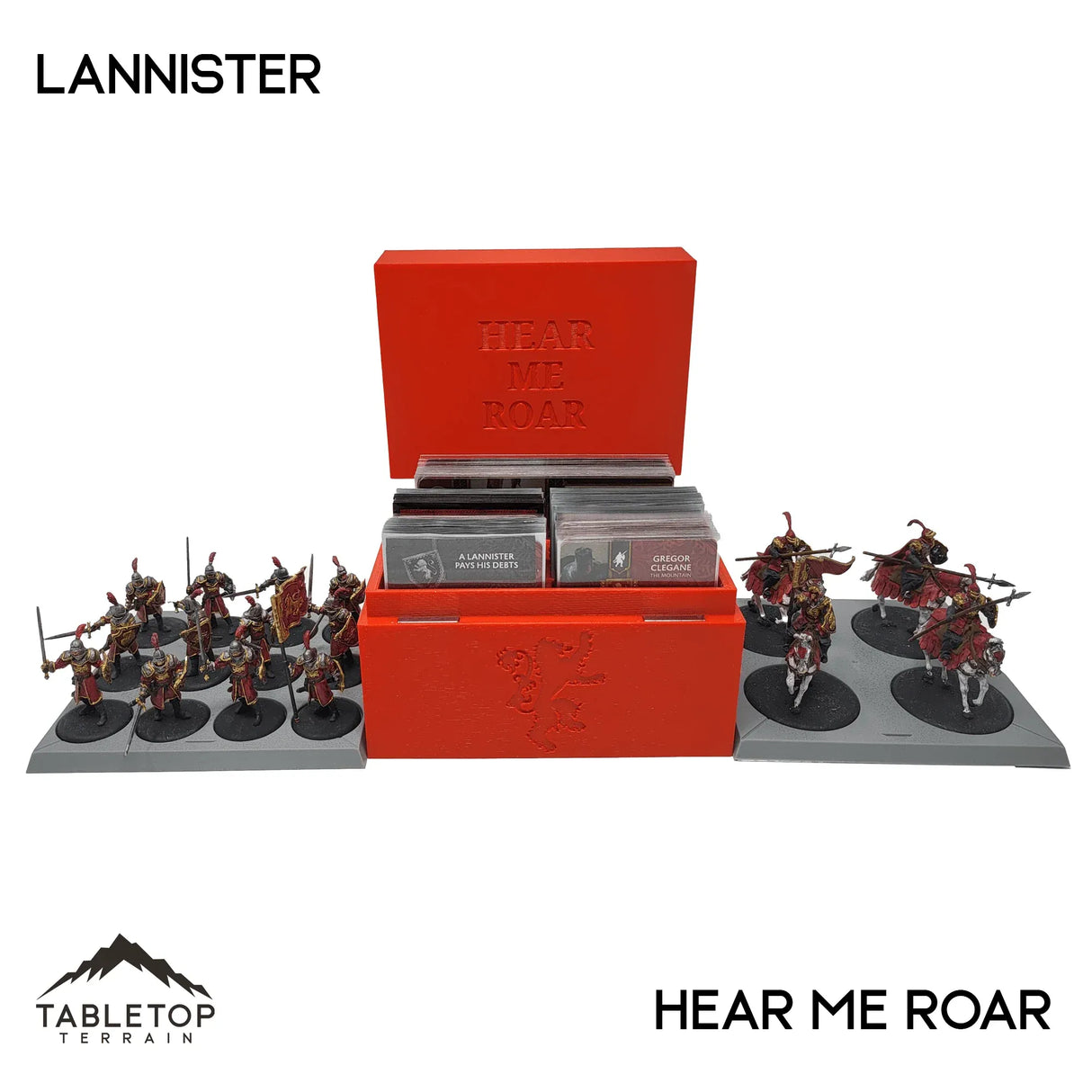 Tabletop Terrain Accessory Lannister / General's Cache ASOIAF Card Storage Organizers