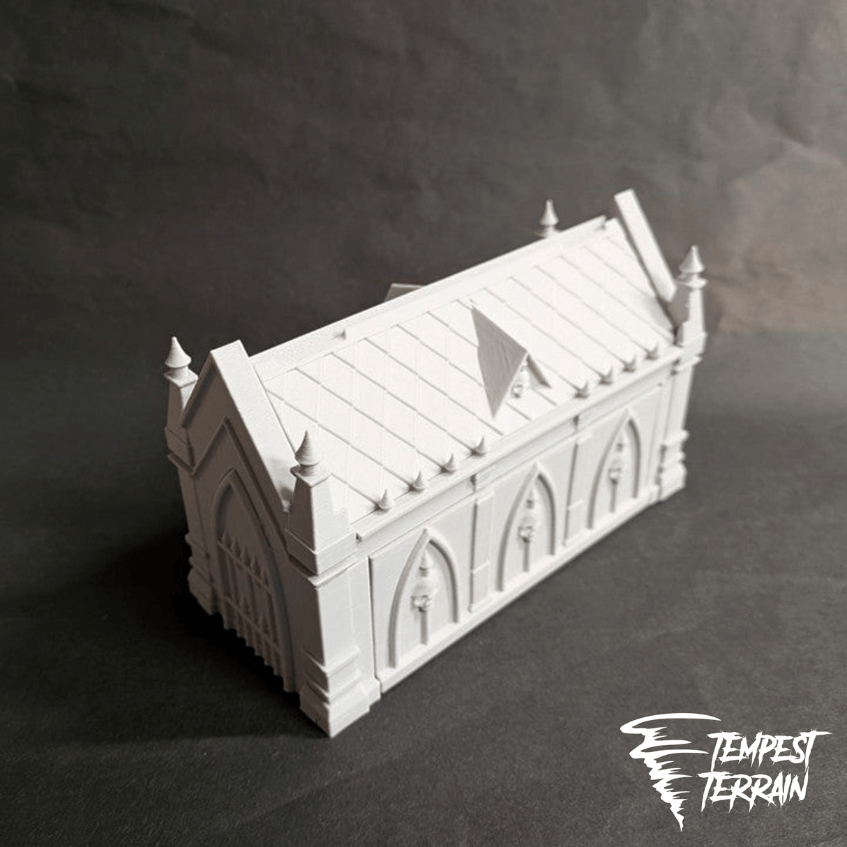 Tabletop Terrain Accessory Rapid Fire Dicebox - Gothic Mausoleum