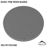 Tabletop Terrain Bases 100 mm / Single Basic Fine Resin Bases