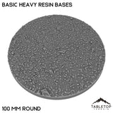 Tabletop Terrain Bases 100 mm / Single Basic Heavy Resin Bases