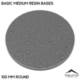 Tabletop Terrain Bases 100 mm / Single Basic Medium Resin Bases