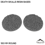 Tabletop Terrain Bases 100 mm / Single Death Skulls Resin Bases