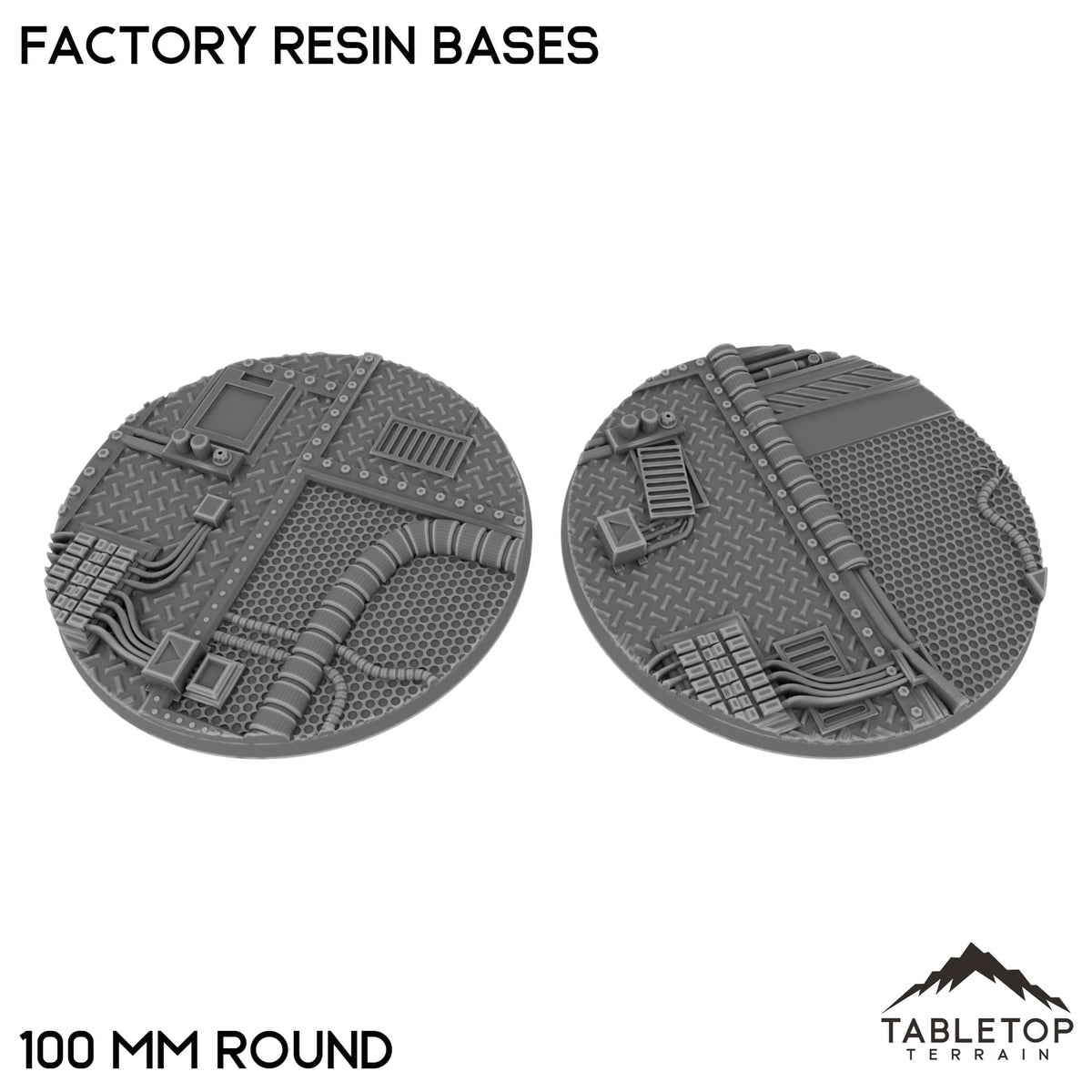 Tabletop Terrain Bases 100 mm / Single Factory Resin Bases