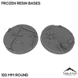 Tabletop Terrain Bases 100 mm / Single Frozen Resin Bases