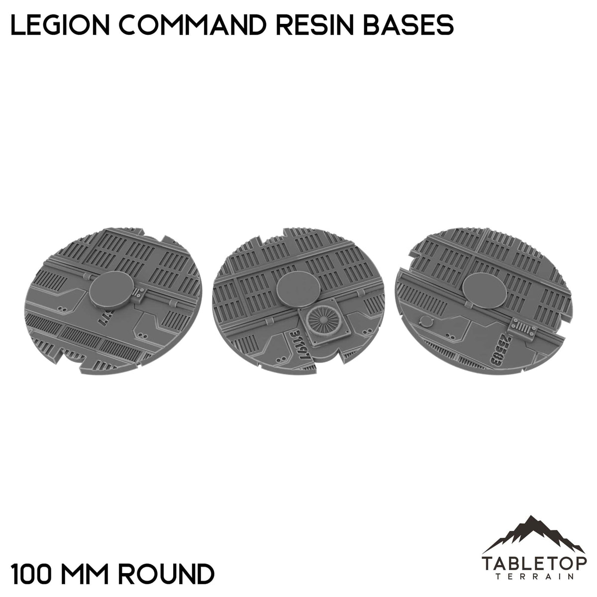 Tabletop Terrain Bases 100 mm / Single Legion Command Resin Bases