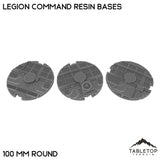 Tabletop Terrain Bases 100 mm / Single Legion Command Resin Bases