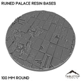 Tabletop Terrain Bases 100 mm / Single Ruined Palace Resin Bases