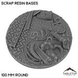 Tabletop Terrain Bases 100 mm / Single Scrap Resin Bases