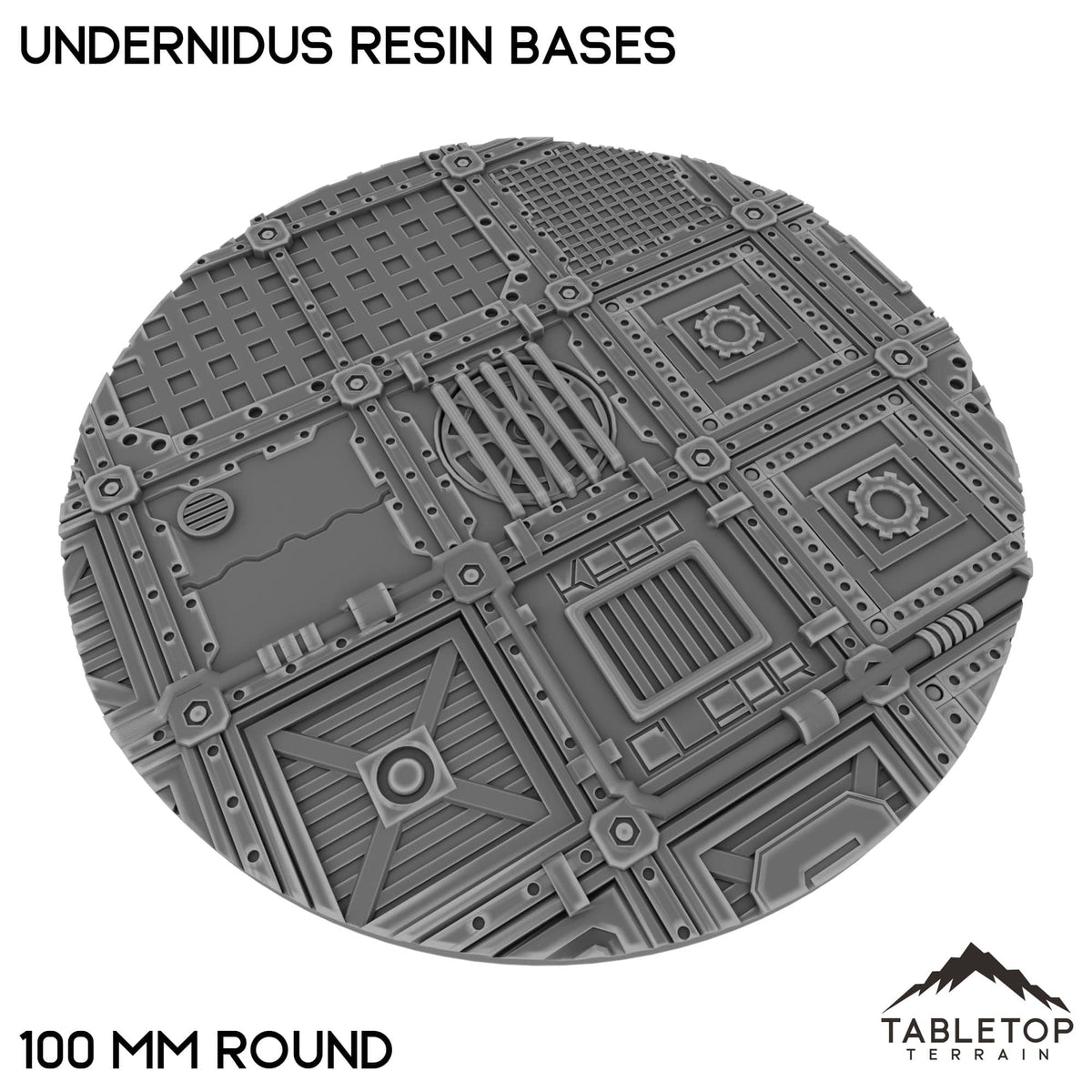 Tabletop Terrain Bases 100 mm / Single Undernidus Resin Bases