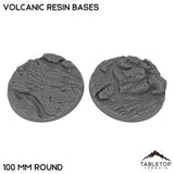 Tabletop Terrain Bases 100 mm / Single Volcanic Resin Bases