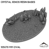 Tabletop Terrain Bases 105×70 mm oval / Single Crystal Xenos Resin Bases