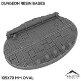 Tabletop Terrain Bases 105×70 mm oval / Single Dungeon Resin Bases