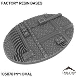 Tabletop Terrain Bases 105×70 mm oval / Single Factory Resin Bases