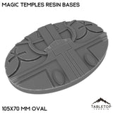 Tabletop Terrain Bases 105×70 mm oval / Single Magic Temples Resin Bases