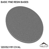 Tabletop Terrain Bases 120×92 mm oval / Single Basic Fine Resin Bases