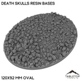 Tabletop Terrain Bases 120×92 mm oval / Single Death Skulls Resin Bases
