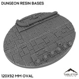 Tabletop Terrain Bases 120×92 mm oval / Single Dungeon Resin Bases