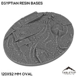 Tabletop Terrain Bases 120×92 mm oval / Single Egyptian Resin Bases