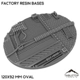 Tabletop Terrain Bases 120×92 mm oval / Single Factory Resin Bases