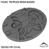 Tabletop Terrain Bases 120×92 mm oval / Single Magic Temples Resin Bases
