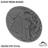 Tabletop Terrain Bases 120×92 mm oval / Single Scrap Resin Bases