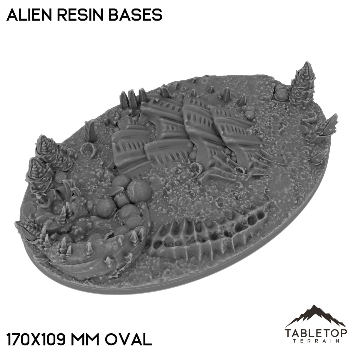 Tabletop Terrain Bases 170×109 mm oval / Single Alien Resin Bases