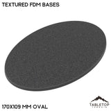 Tabletop Terrain Bases 170×109 mm oval / Single base Textured FDM Bases