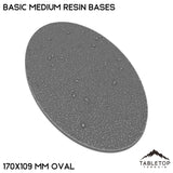Tabletop Terrain Bases 170×109 mm oval / Single Basic Medium Resin Bases