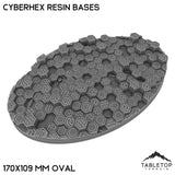 Tabletop Terrain Bases 170×109 mm oval / Single Cyberhex Resin Bases