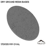 Tabletop Terrain Bases 170×109 mm oval / Single Dry Ground Resin Bases