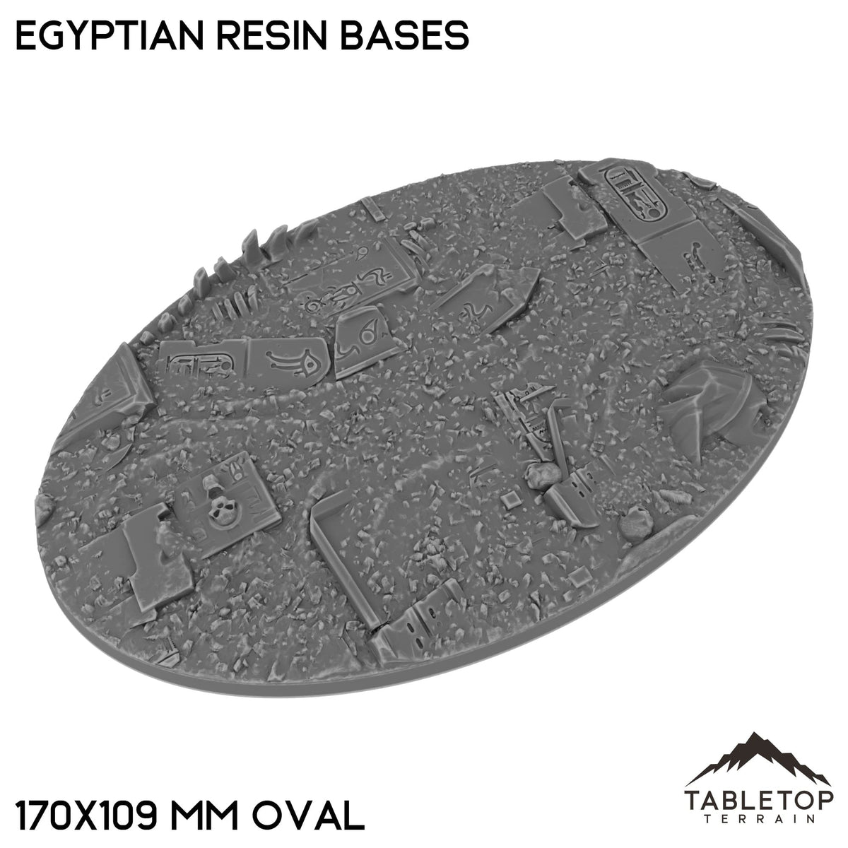 Tabletop Terrain Bases 170×109 mm oval / Single Egyptian Resin Bases