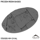 Tabletop Terrain Bases 170×109 mm oval / Single Frozen Resin Bases