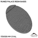 Tabletop Terrain Bases 170×109 mm oval / Single Ruined Palace Resin Bases