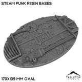 Tabletop Terrain Bases 170×109 mm oval / Single Steam Punk Resin Bases