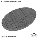 Tabletop Terrain Bases 170×109 mm oval / Single Wooden Resin Bases