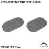 Tabletop Terrain Bases 174×100 mm oval / Single Atreus Settlement Resin Bases